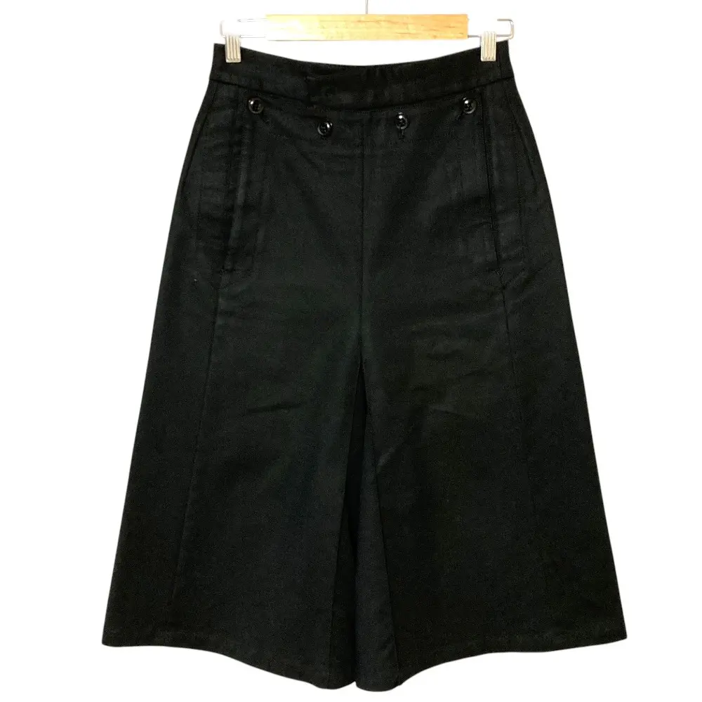 Y's Pink Label Yohji Yamamoto ワイズ ヨウジヤマモト ピンクレーベル クロップドワイドパンツ YU-P46-032 サイズ1 ブラック