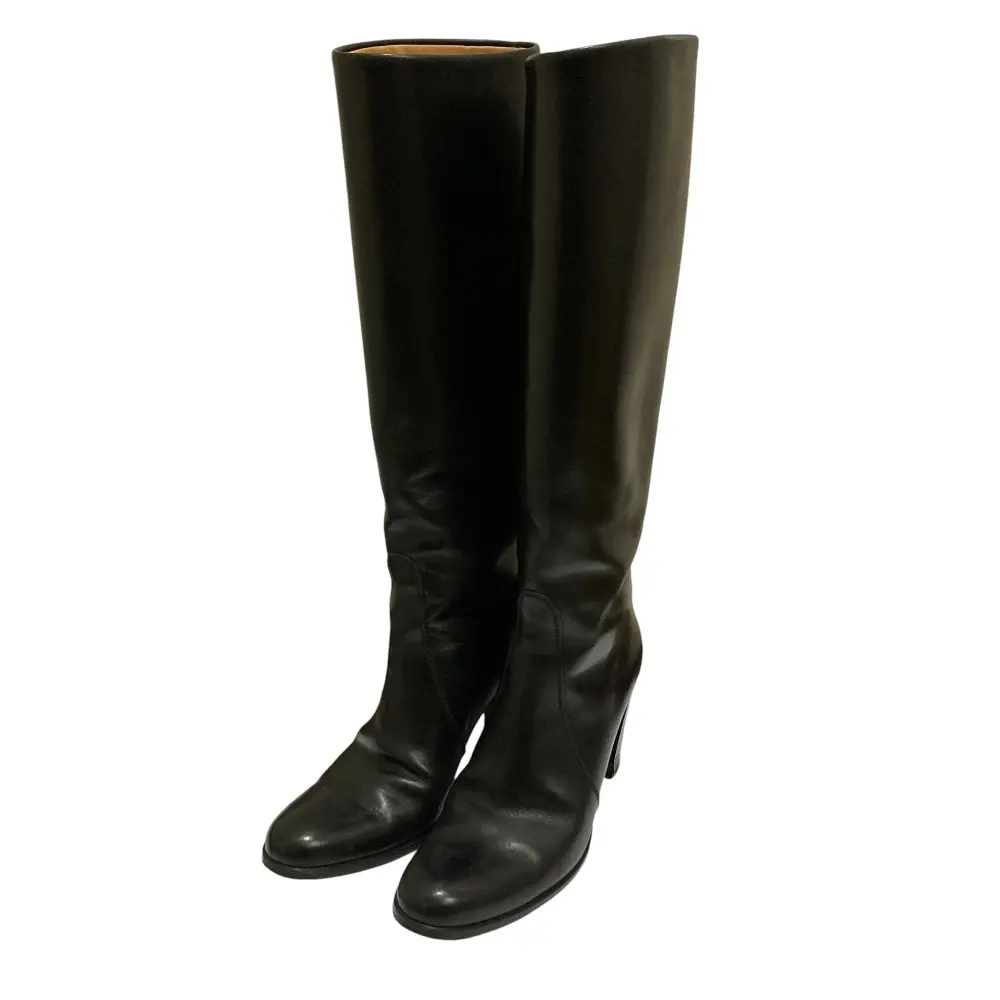 TANINO CRISCI タニノクリスティー レザー ロングブーツ サイズ36.5 23.5cm相当 ブラック