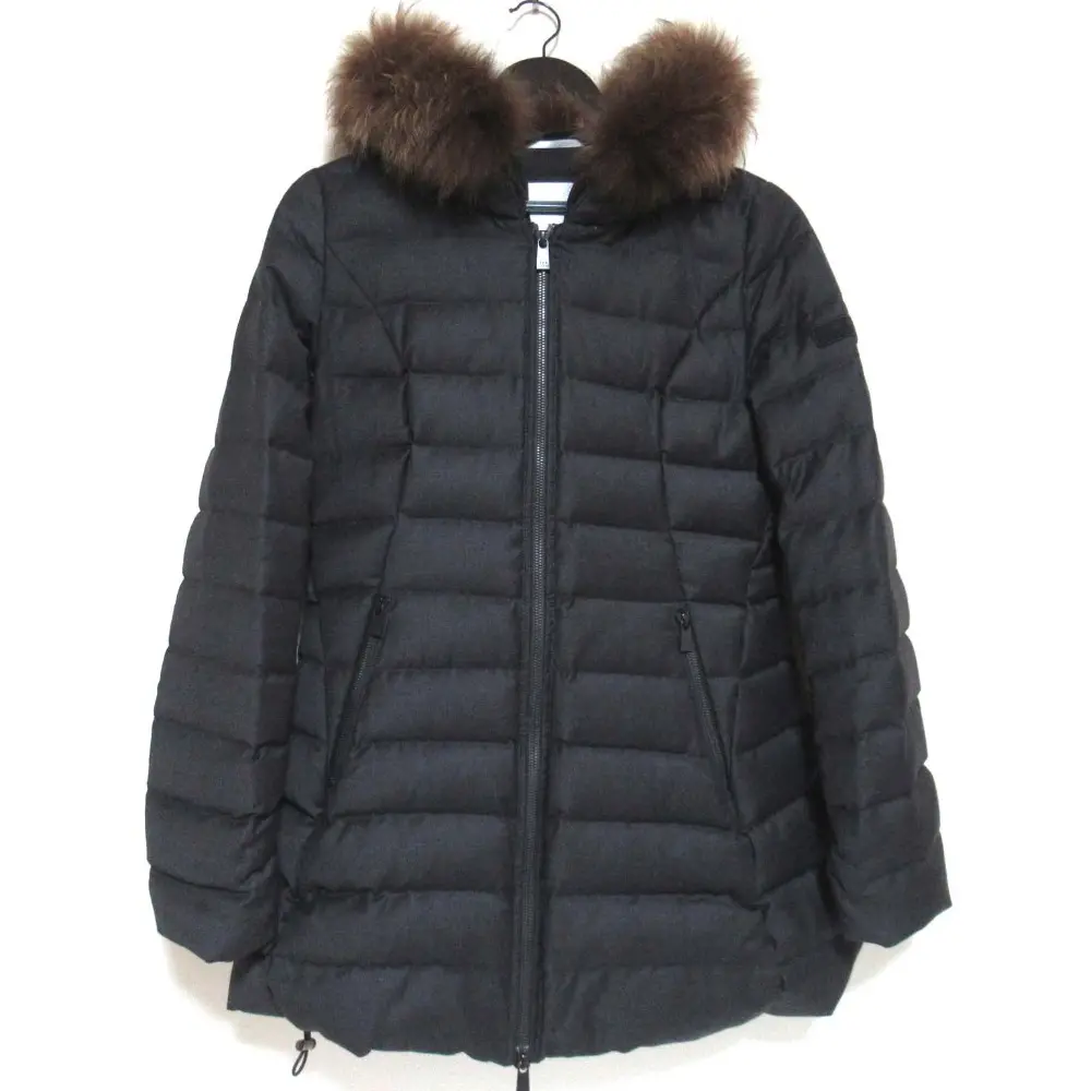 TATRAS タトラス NOLLEY’S別注 ラクーンファー フーディー ダウンコート ダウンジャケット LTA5NO4430 02サイズ チャコールグレー