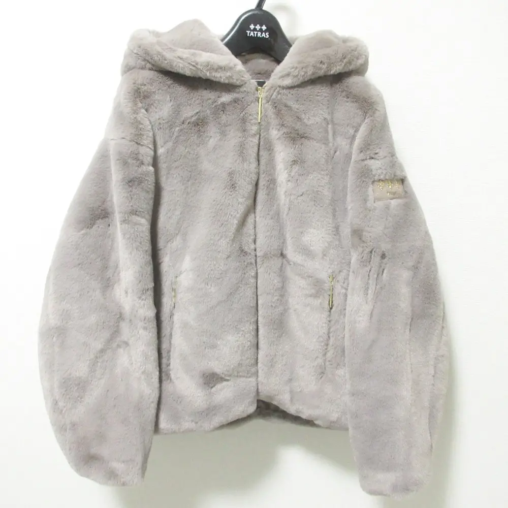 24AW TATRAS タトラス YUMOLA ユモラ エコファーブルゾン フーデッドジャケット LTAT24A4906-L 1 グレー