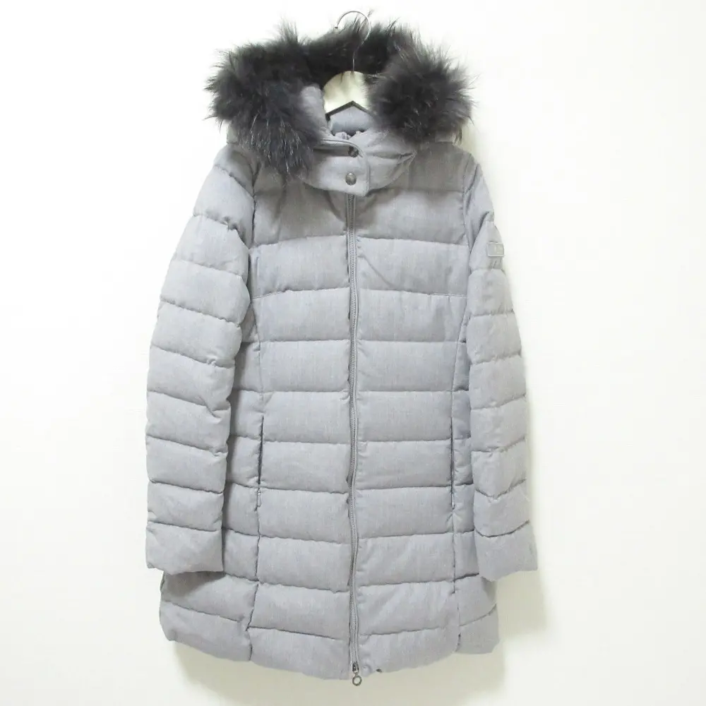 22AW TATRAS タトラス LAVIANA ラビアナ ウール フード2WAY ファー付き ダウンコート LTAT22A4571-D サイズ02 グレー