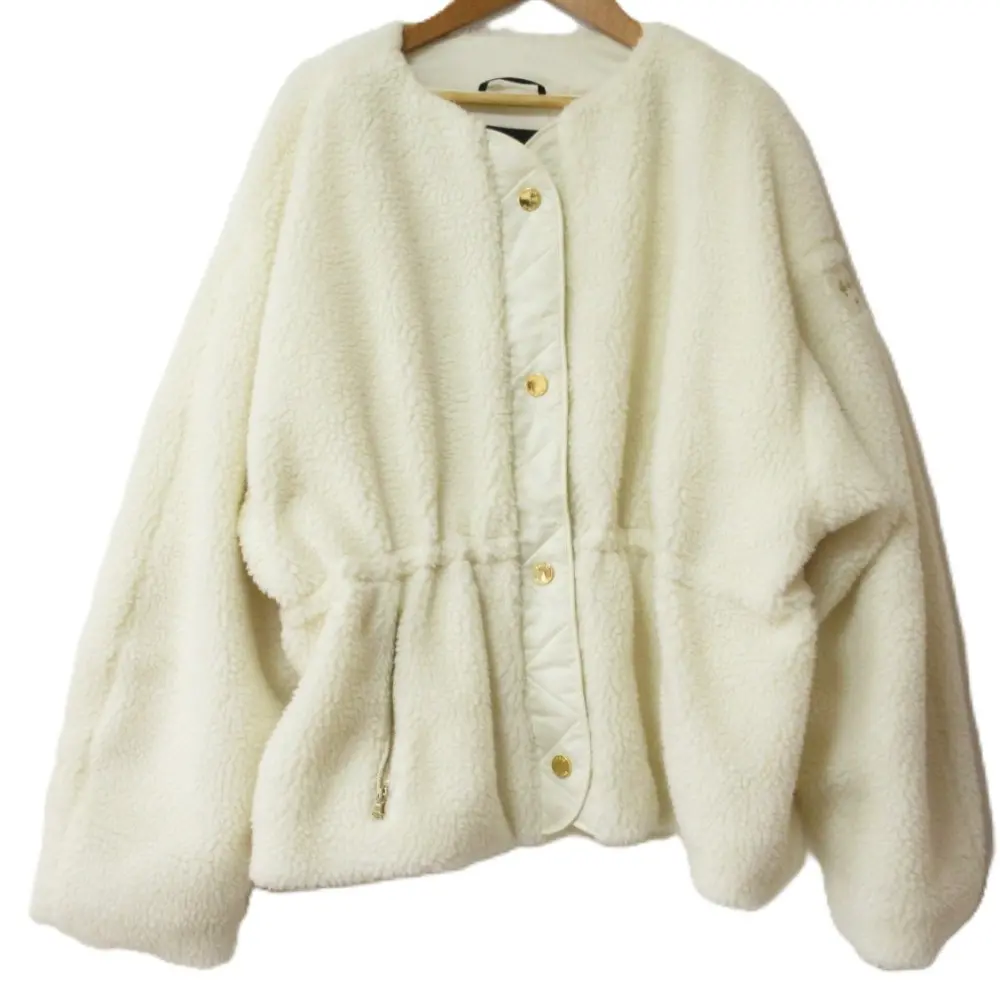 24AW TATRAS タトラス アナベラ ショート丈 フリース ボアジャケット ブルゾン LTAT24A4042-L サイズ02 ホワイト