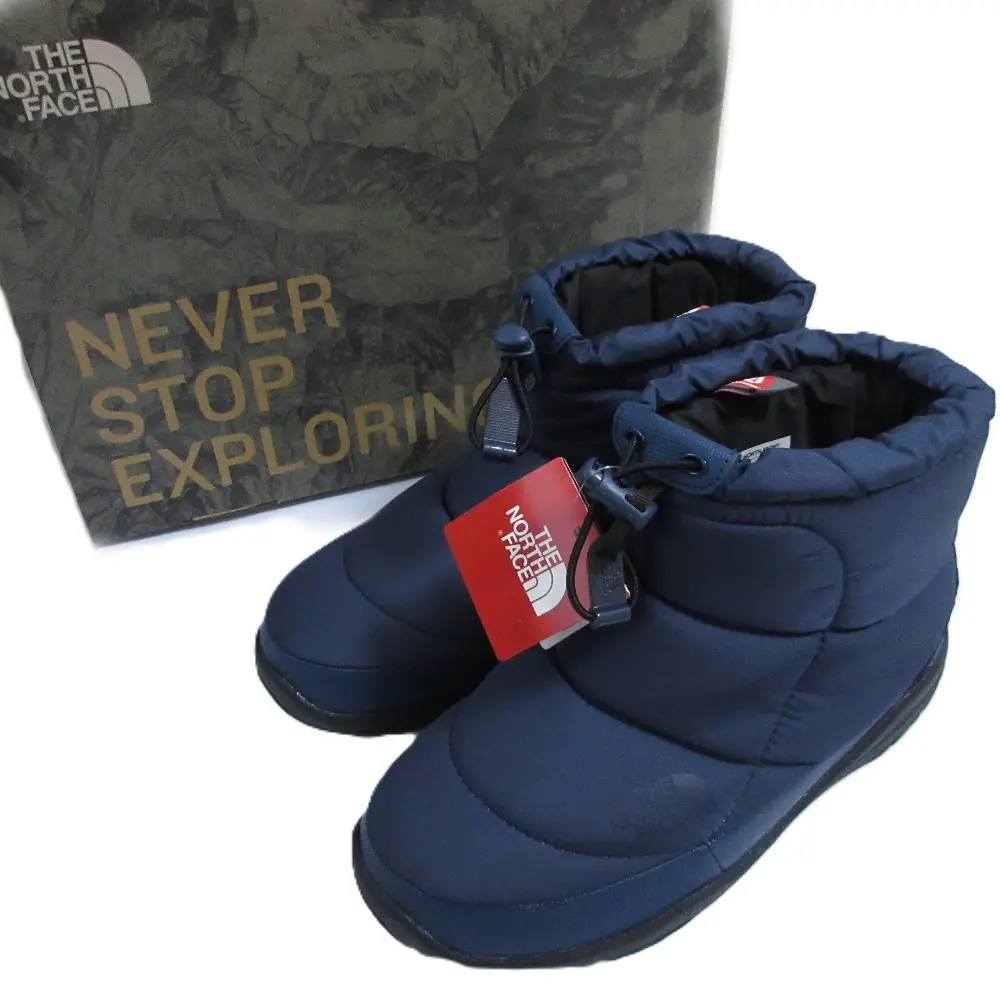 THE NORTH FACE ノースフェイス ウォータープルーフ ヌプシブーティー ショートブーツ NF51586 US5 23cm ブルー