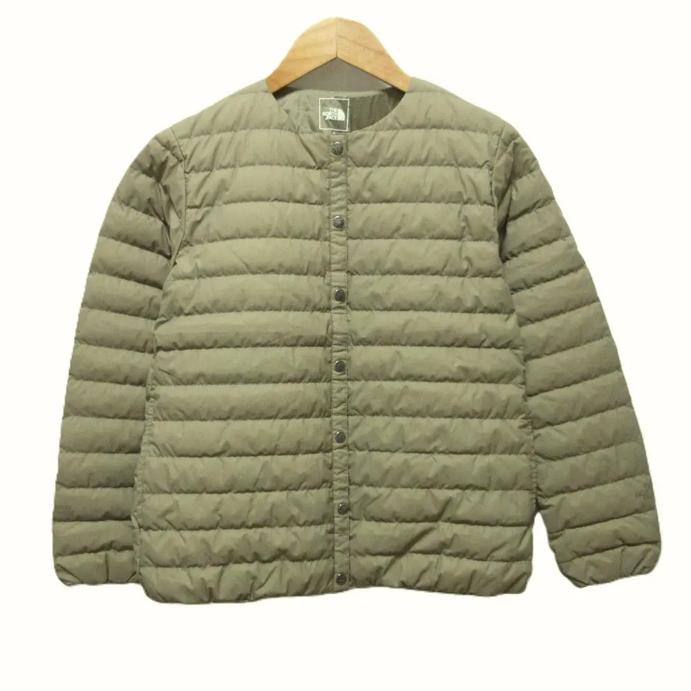 THE NORTH FACE ノースフェイス WS ZEPHER SHELL CARDIGAN ノーカラー ライトダウンジャケット NDW92262 M ブラウン系