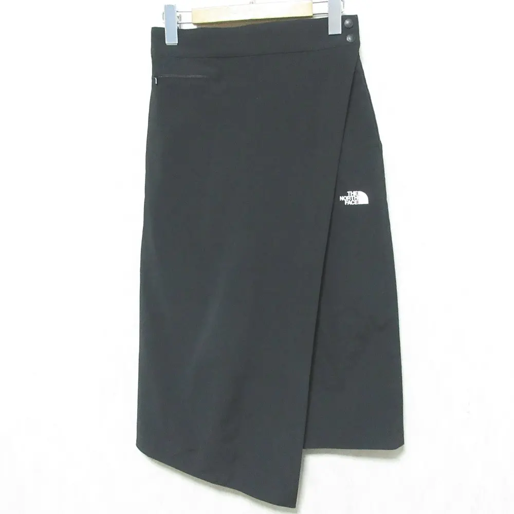 THE NORTH FACE × HYKE ノースフェイス × ハイク コラボ Tec Wrap Skirt ロング ラップスカート NBW491HY M ブラック