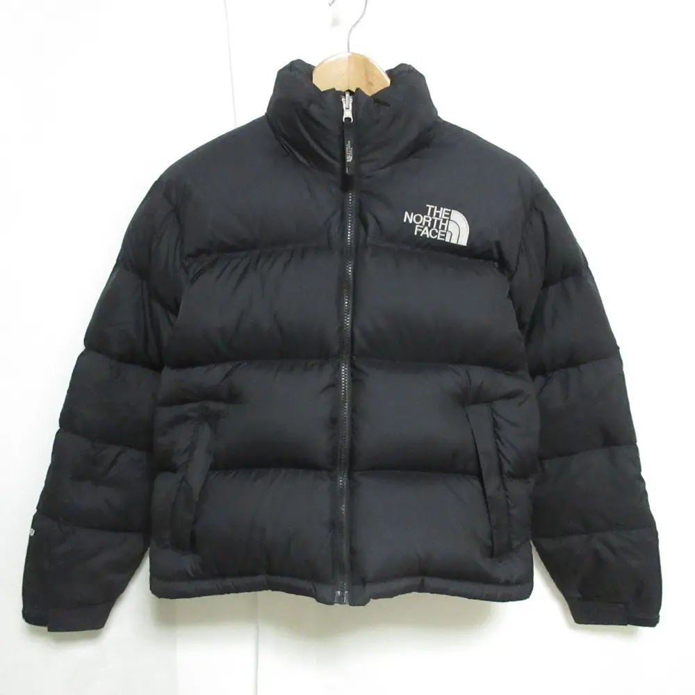 THE NORTH FACE ノースフェイス 90s ヴィンテージ NUPTSE JACKET センターロゴ ヌプシ ダウンジャケット NDW01623 XS ブラック