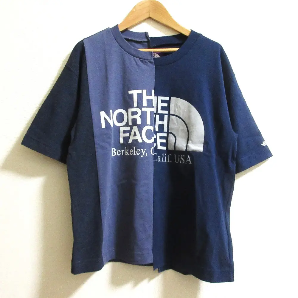 THE NORTH FACE PURPLE LABEL ノースフェイス パープルレーベル アシンメトリー ロゴTシャツ N25SH117 サイズS パープルネイビー