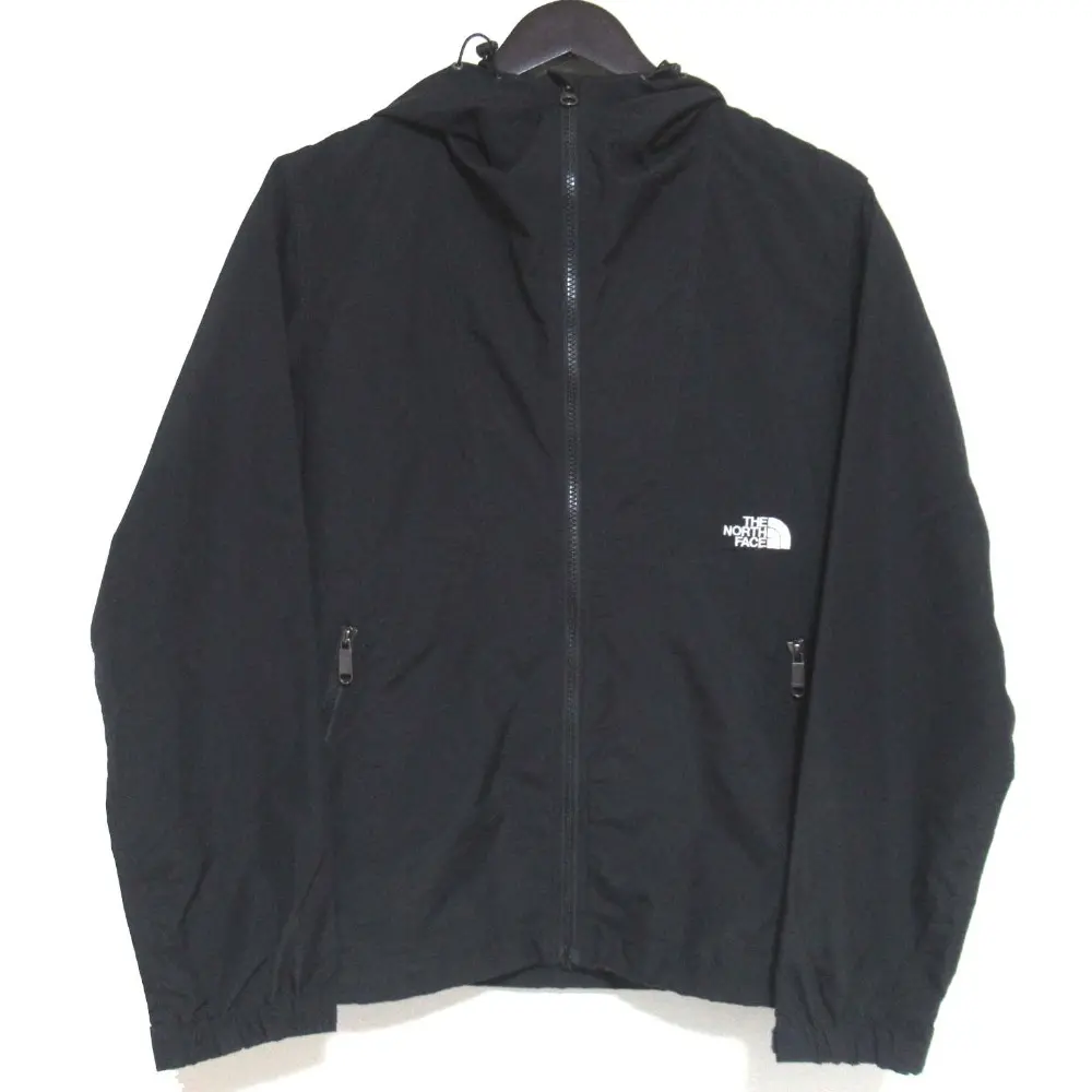 THE NORTH FACE ザノースフェイス コンパクトジャケット ジップアップ フーディージャケット NPW72230 Lサイズ ブラック
