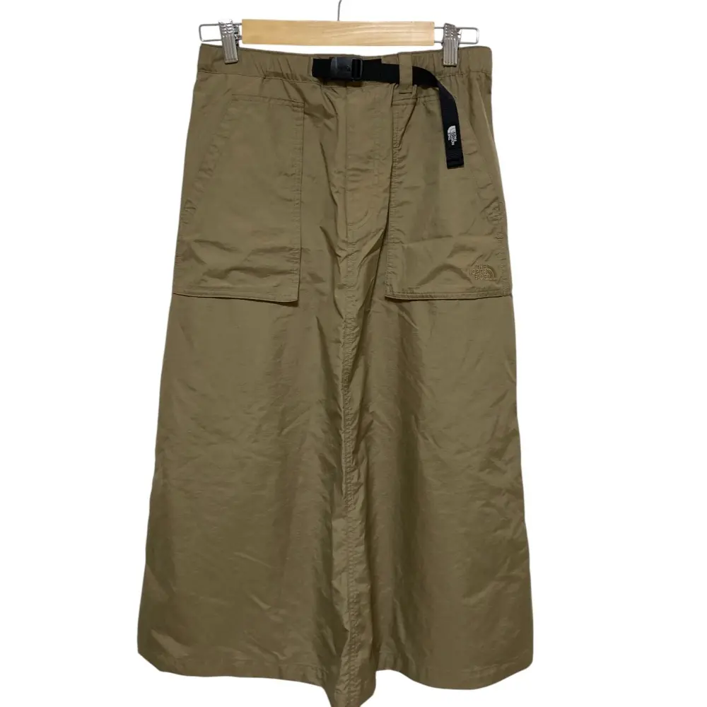 THE NORTH FACE ノースフェイス Compact Skirt ナイロン ロングスカート NBW32330 サイズM ベージュ