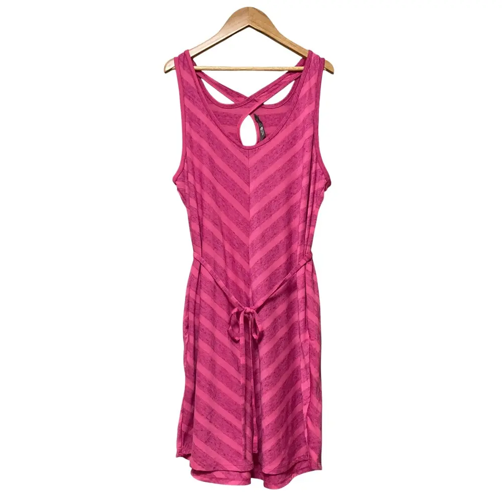 THE NORTH FACE ノースフェイス BREEZEBACK DRESS ノースリーブ ひざ丈 ワンピース L ピンク 