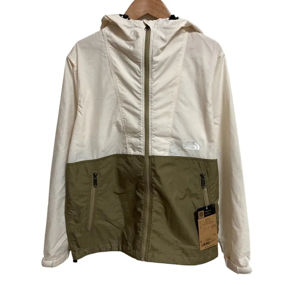 THE NORTH FACE ノースフェイス Compact Jacket マウンテンパーカー NPW72230 Lサイズ ホワイト カーキ 