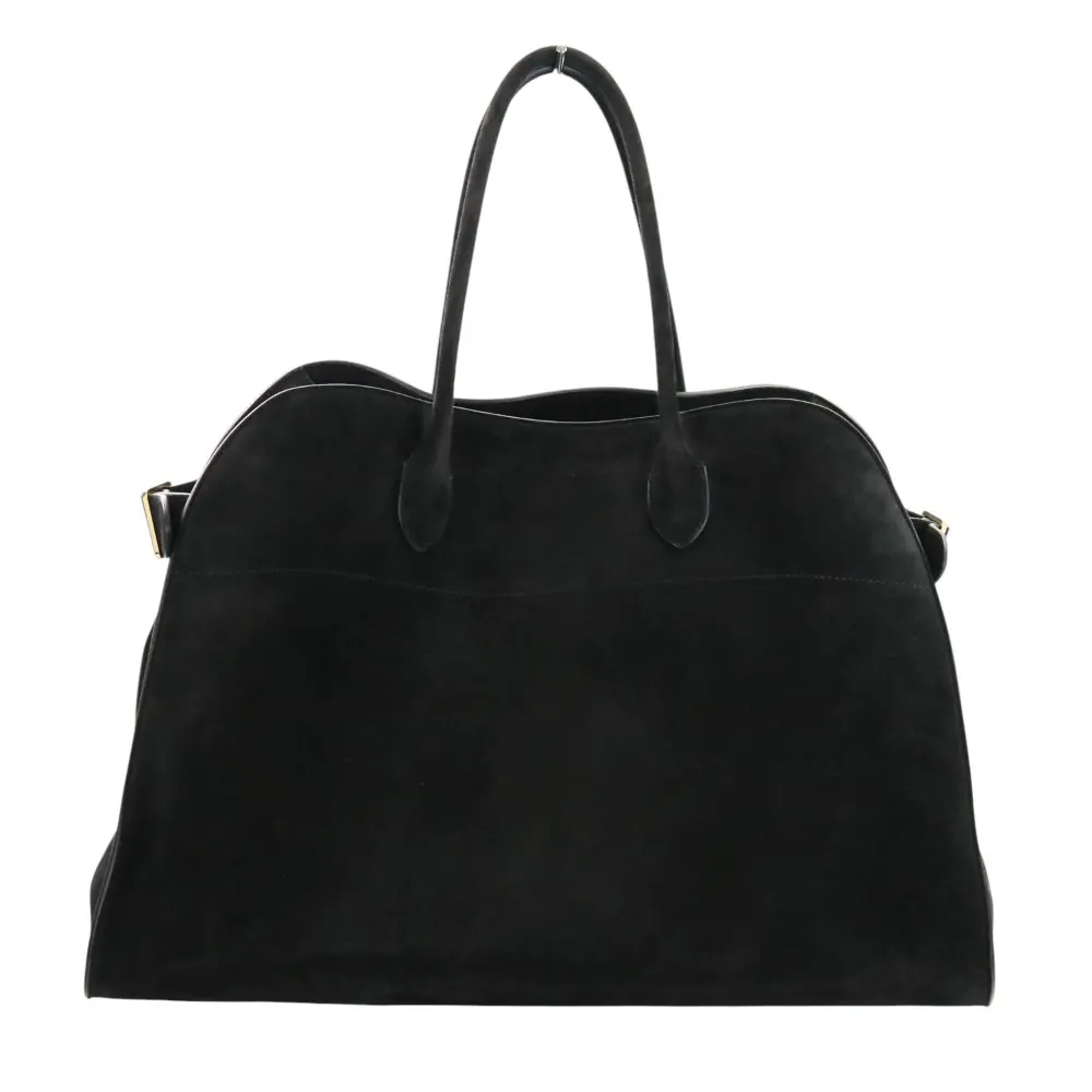 THE ROW ザロウ Soft Margaux 17 ソフトマルゴー17 スエード ハンドバッグ ブラック