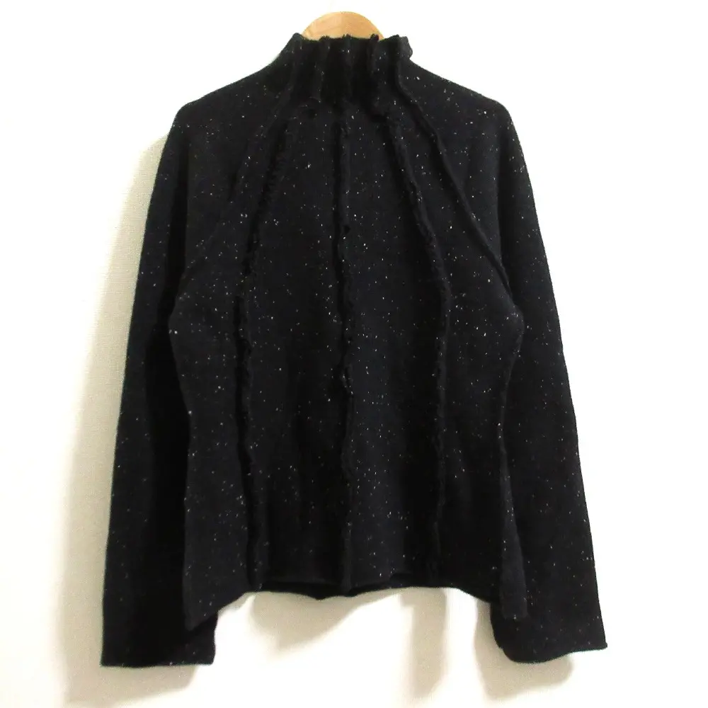 The Row ザロウ ネップ ボトルネック ニット セーター サイズXS ブラック