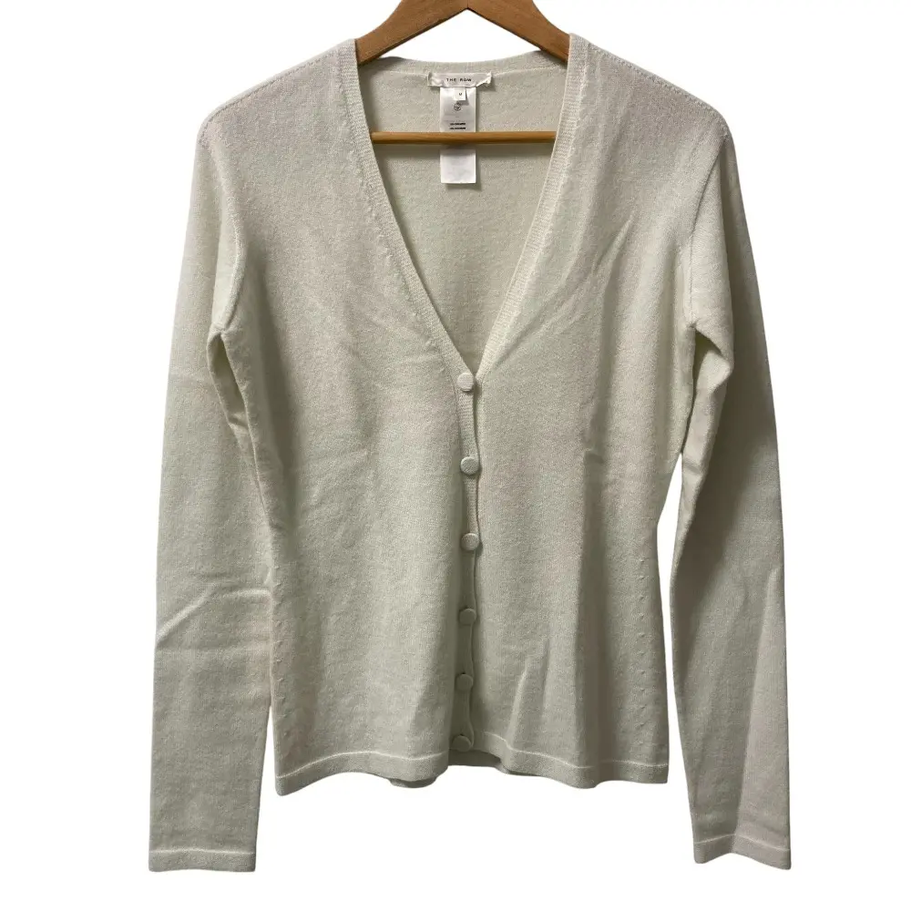 THE ROW ザロウ IMPERIA カシミヤ ニット カーディガン 8529 Y556 サイズM ペールグリーン