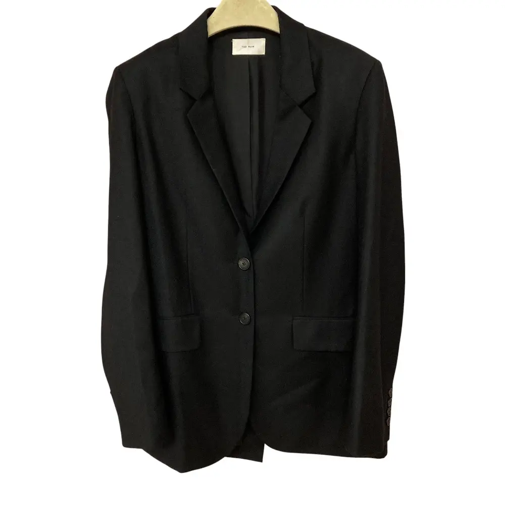 THE ROW ザロウ ウール シングル テーラードジャケット 5883-W2107 サイズ0 ブラック