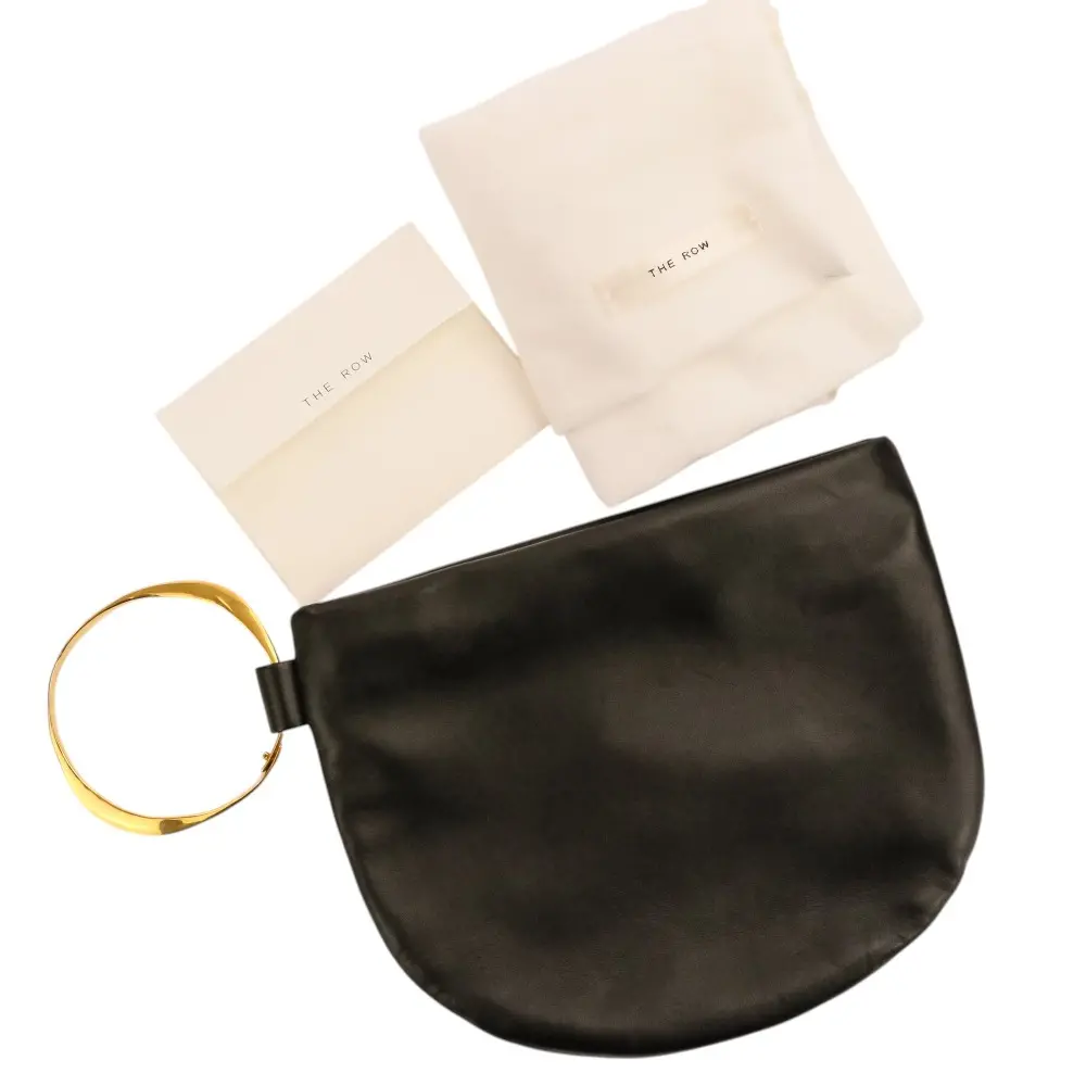THE ROW ザロウ GEO BRACELET CLUTCH ブレスレット レザー クラッチバッグ ハンドバッグ ブラックの買取実績【2025年12月買取】
