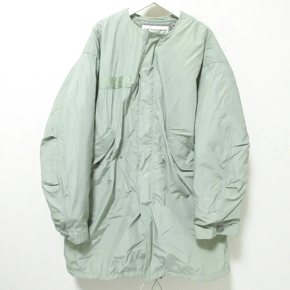 21AW THE SHINZONE ザシンゾーン 3WAY 中綿ライナー付き フィールドパーカー モッズコート 21AMSC006 34 カーキ