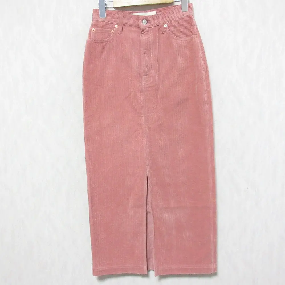 The Shinzone シンゾーン SLIT SKIRT コーデュロイ スリット タイト ナロー ロングスカート 19AMSSK53 36 ピンク