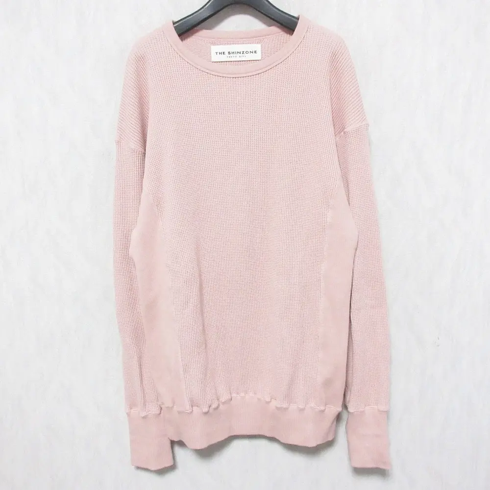 22SS THE SHINZONE シンゾーン WEB限定 WAFFLE PULLOVER オーバーサイズ ワッフルプルオーバー 長袖 カットソー 22MMSCU20 F ピンク