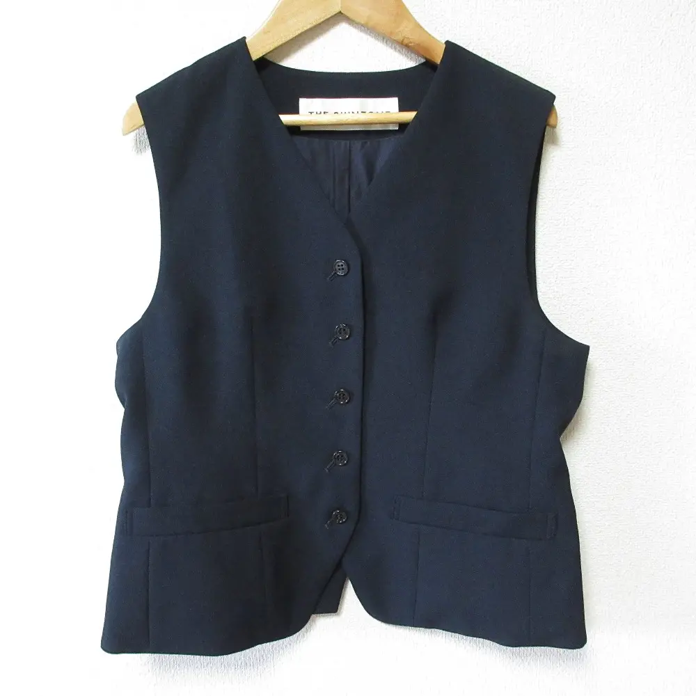 24SS THE SHINZONE シンゾーン CHRYSLER GILET クライスラージレ ベスト 24MMSJK02 34 ネイビー