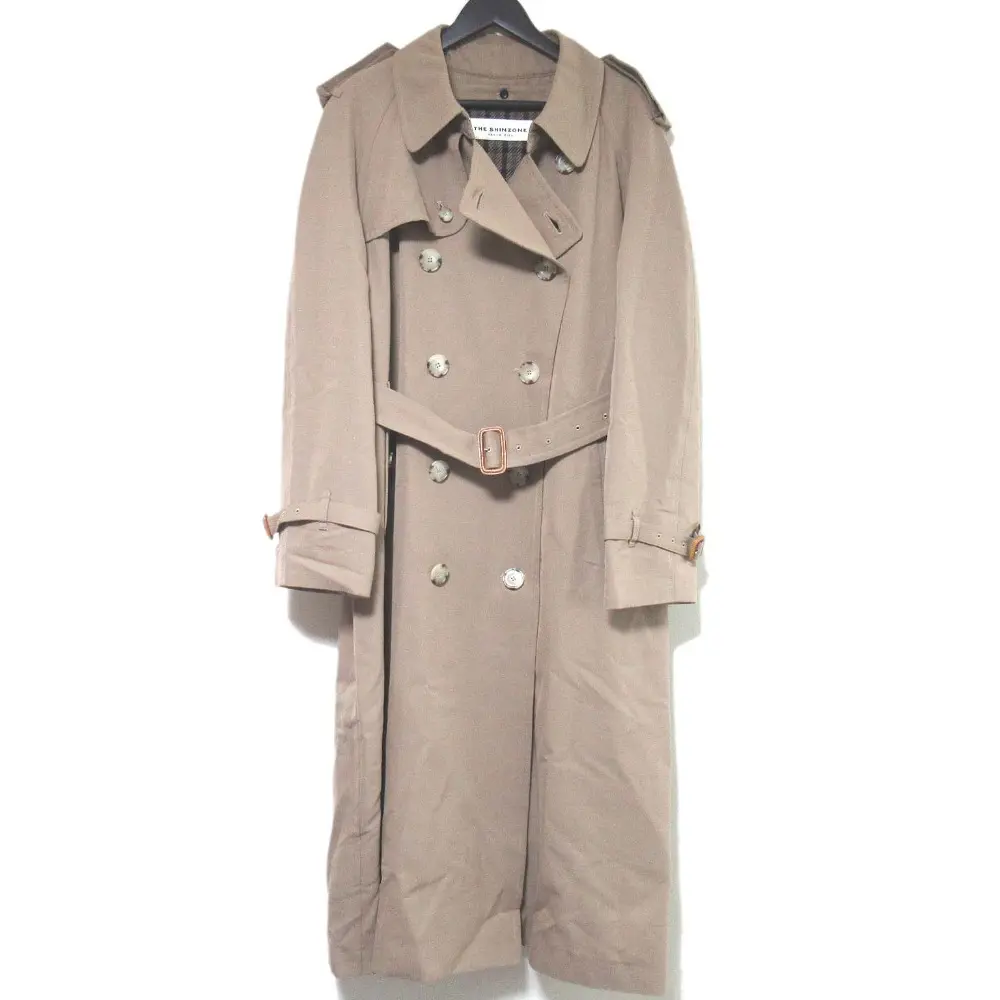 THE SHINZONE ザ シンゾーン ライナー付き ダブルブレスト ベルテッド トレンチコート 18SMSC002 Fサイズ ベージュ