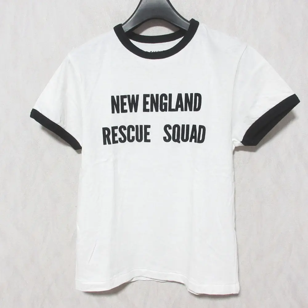 THE SHINZONE シンゾーン フロッキープリント ショートスリーブ リンガーTシャツ カットソー 23MMSCU15 F0 ホワイト