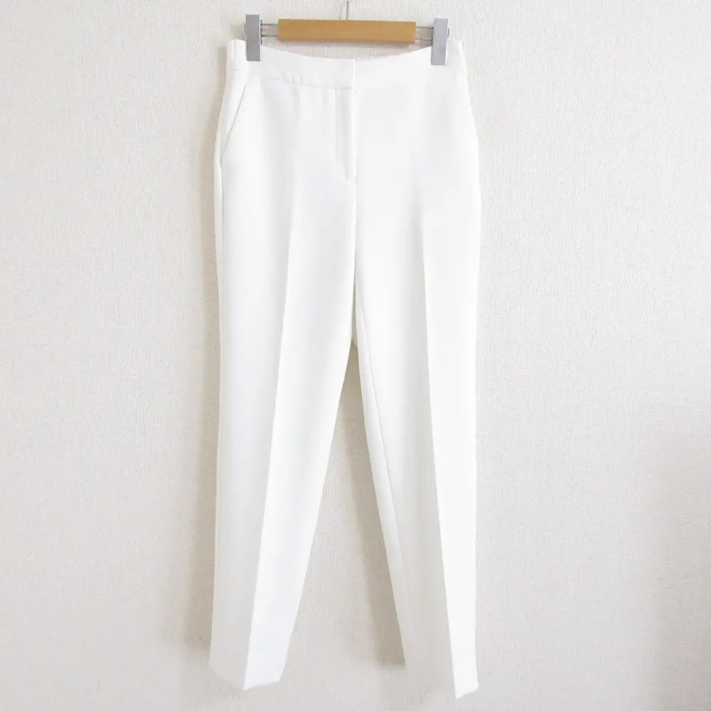 23SS theory luxe セオリーリュクス COSIMO CAROL2 ストレッチ テーパード スリムパンツ スラックス 36 ホワイト