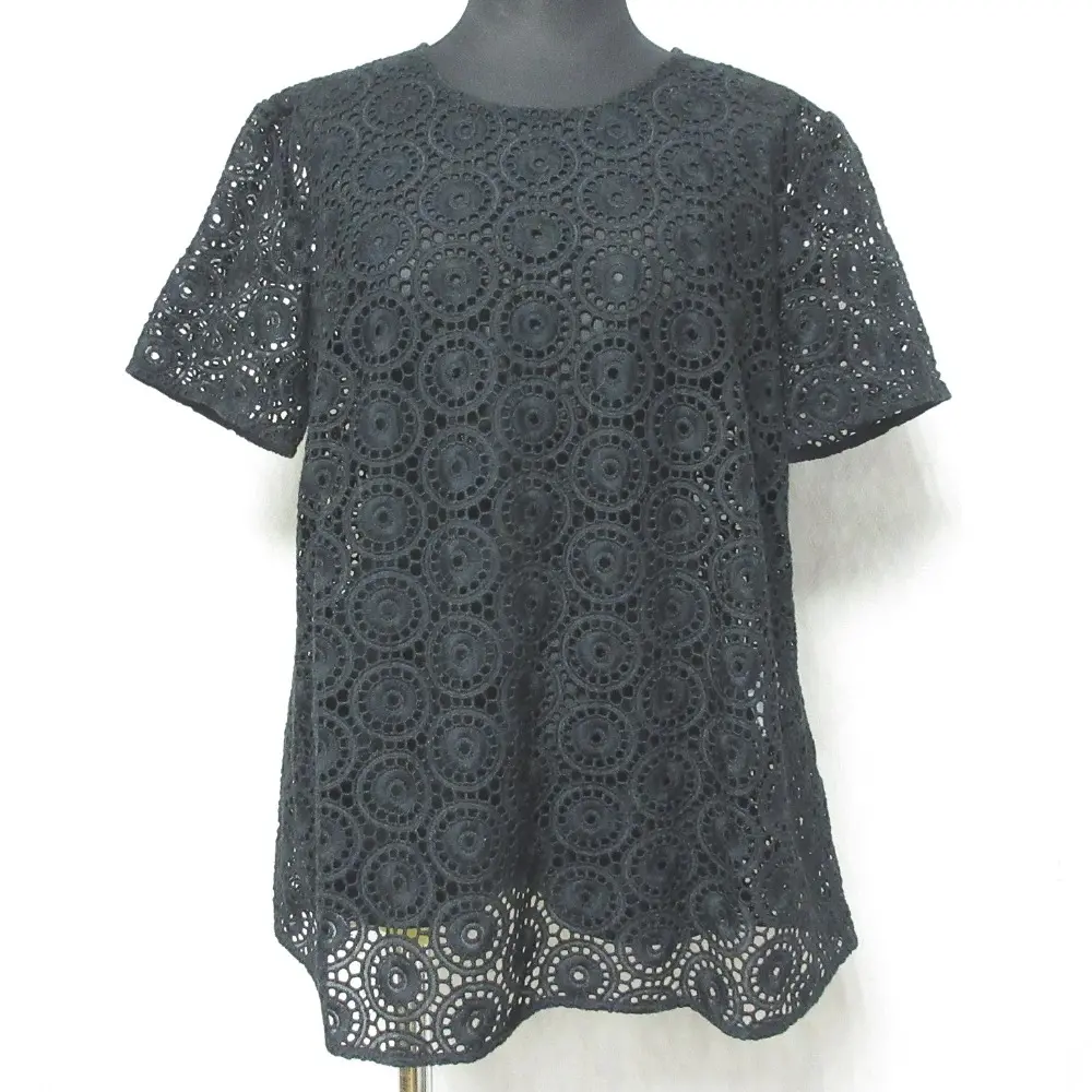 未使用　タグ付き　theory luxe 半袖ブラウス 040 theory luxe セオリーリュクス CIRCLE CROCHET RICCA 半袖 クロシェ