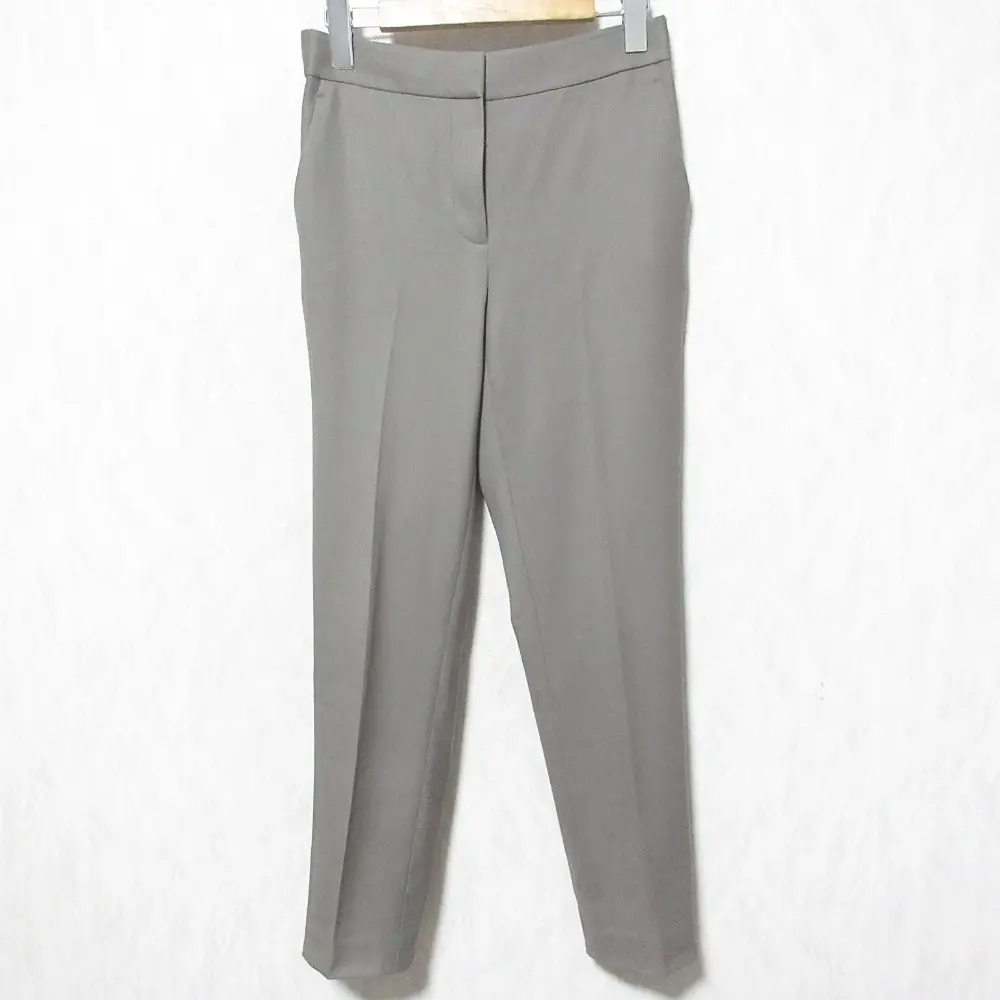 22AW theory luxe セオリーリュクス NEW SAXONY CAROL ウール イージー テーパードパンツ スラックス 03-2306426 36 グレー系
