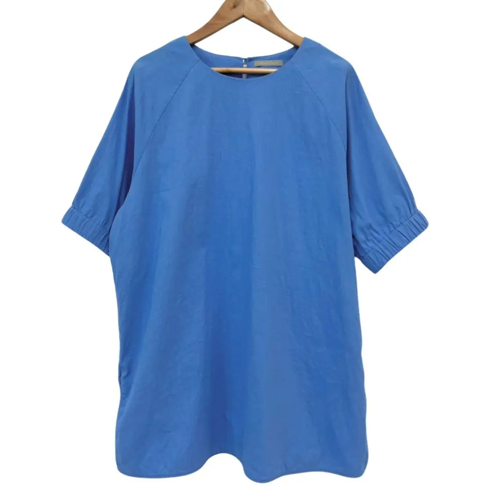 23SS theory luxe セオリーリュクス CRISP LINEN BERENICE ブラウス サイズ38 ブルー