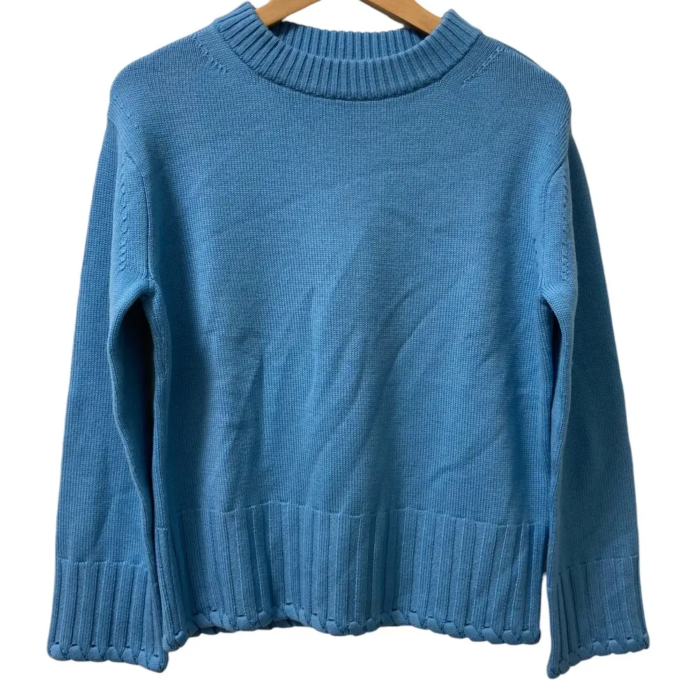 Theory luxe セオリーリュクス DENEB STELLA 長袖 ニット セーター サイズ38 ブルー