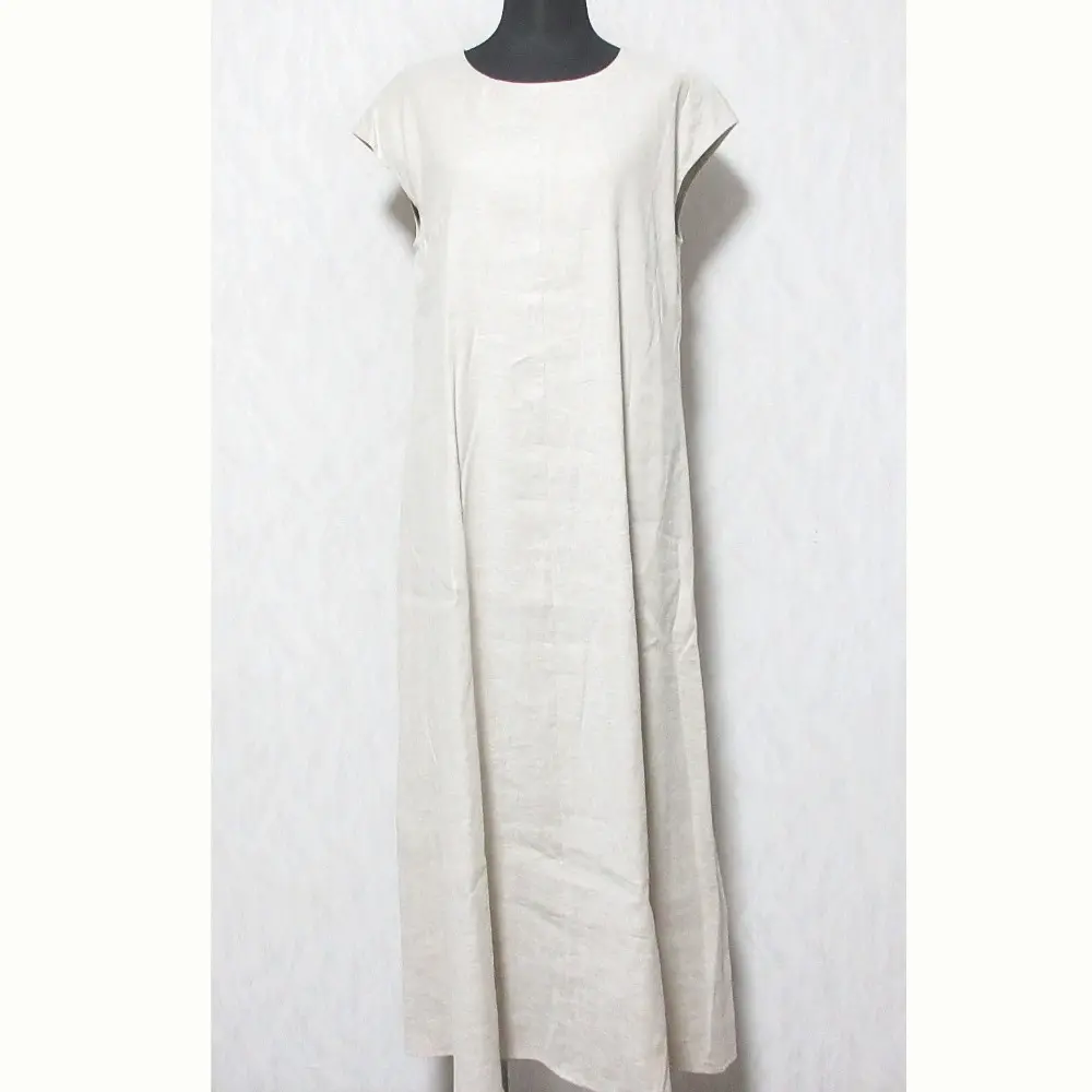 theory luxe セオリーリュクス リネン ストレッチ ロングワンピース サイズ38 ベージュ