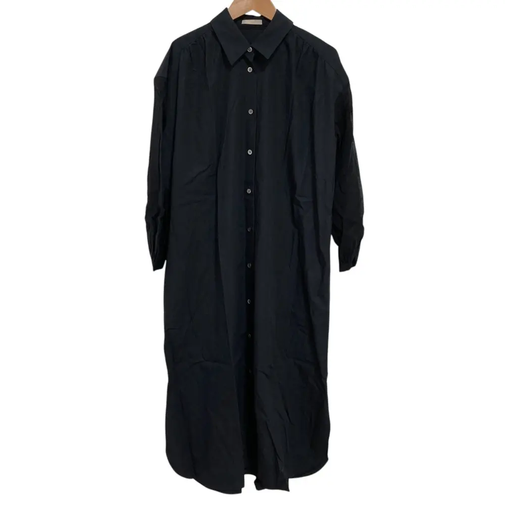24AW Theory Luxe セオリーリュクス URBAN POPLIN MILLIE シャツドレス ワンピース サイズ38 ネイビー