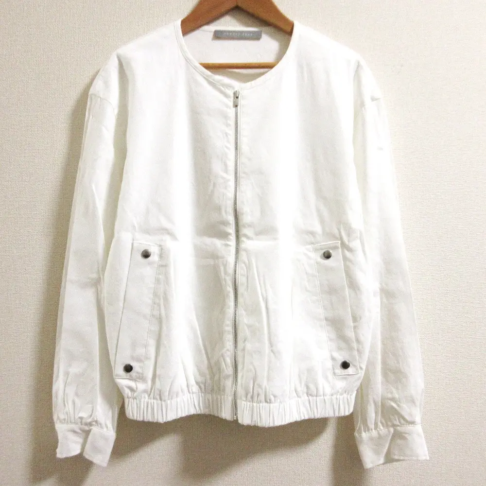 24SS theory luxe セオリーリュクス CRISP LINEN KATIA リネンジャケット サイズ38 ホワイト