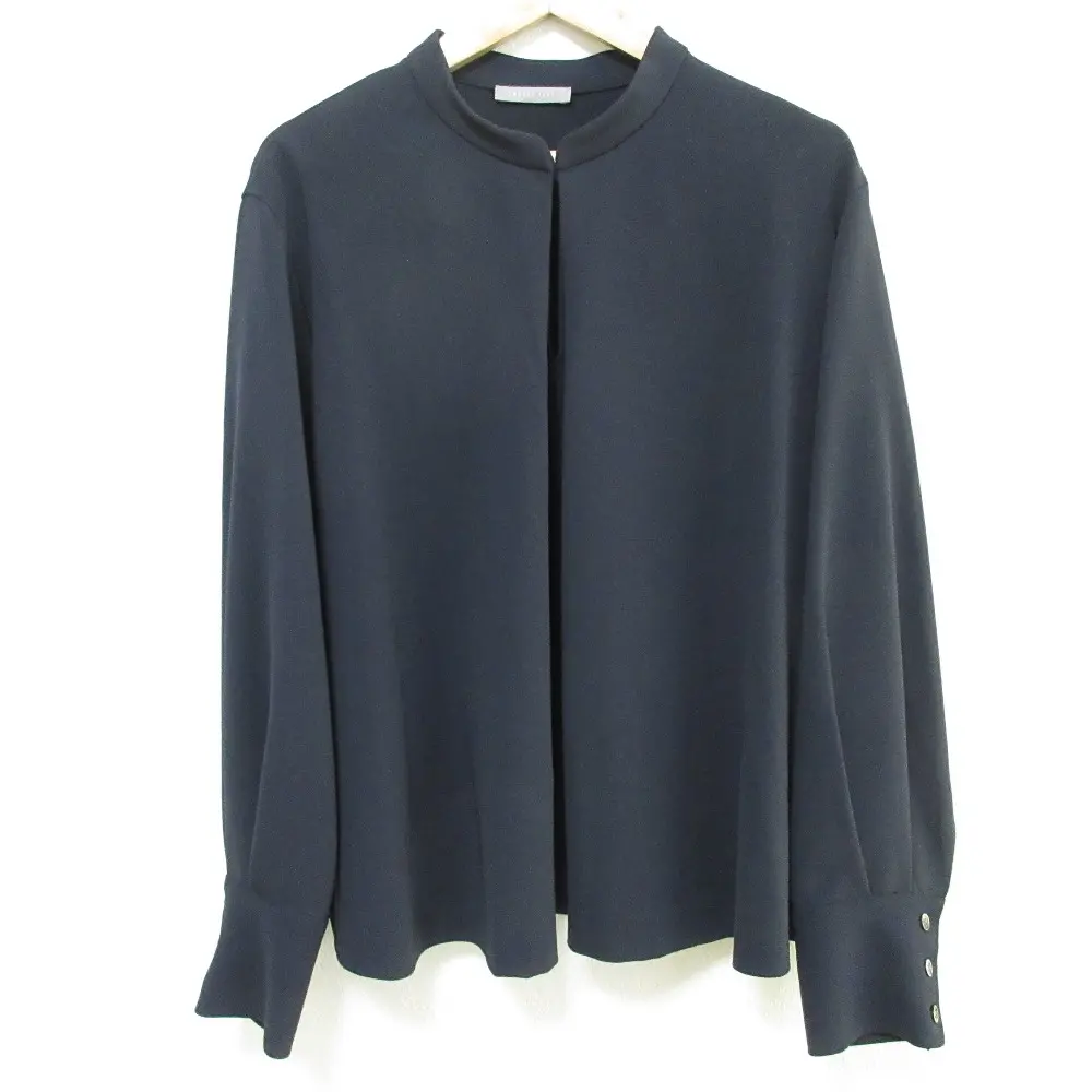 25SS theory luxe セオリーリュクス LUVE WALLI ブラウス サイズ38 ネイビー