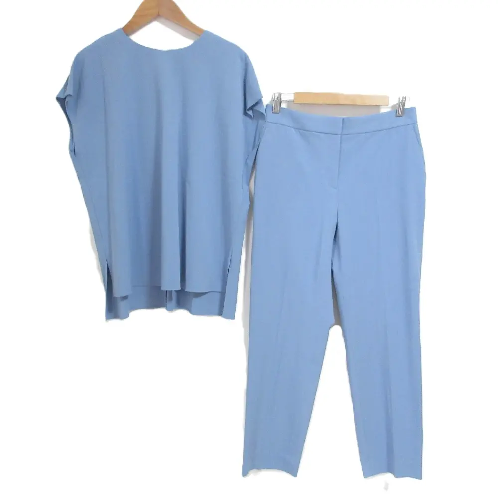 24AW Theory luxe セオリーリュクス NEWAN LUCKA CAROL 2 ブラウス パンツ セットアップ 42サイズ ブルーの買取実績【2025年8月買取】
