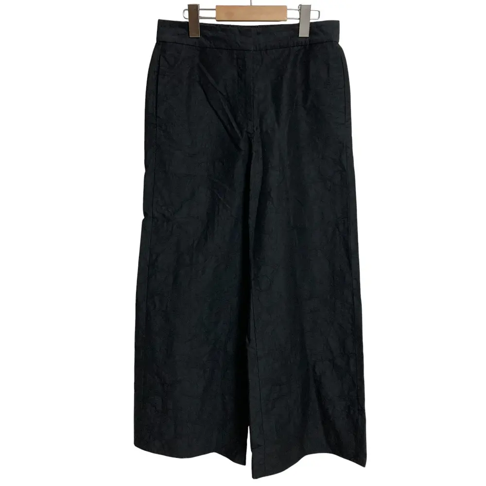 24SS Theory luxe セオリーリュクス LOTUS SALUT ワイドパンツ サイズ38 ブラック