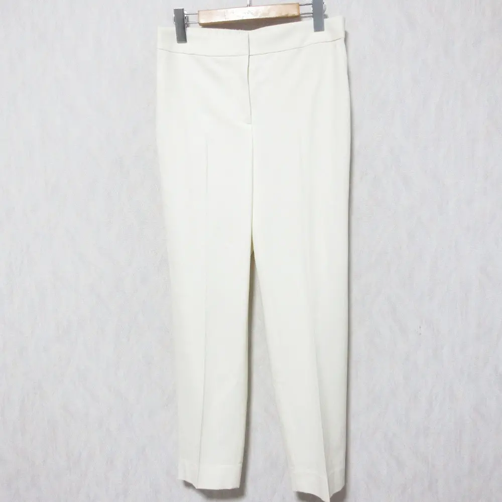 24AW theory luxe セオリーリュクス SUAVE SAXONY CAROL 2 スラックスパンツ 大きいサイズ 44 ホワイト