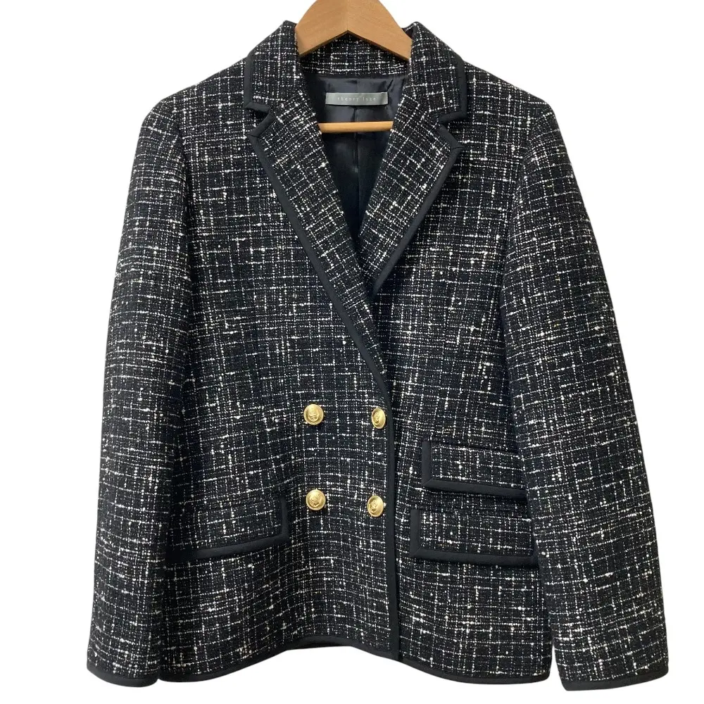 24SS theory luxe セオリーリュクス LOUISE TWEED MARYSE テーラードジャケット サイズ38 ブラック