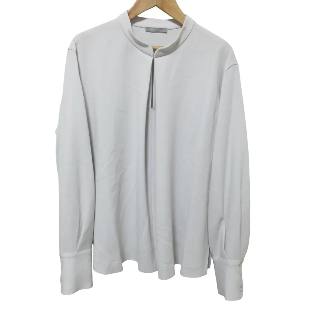 25SS Theory luxe セオリーリュクス LUVE WALLI 長袖 ブラウス 38 グレー