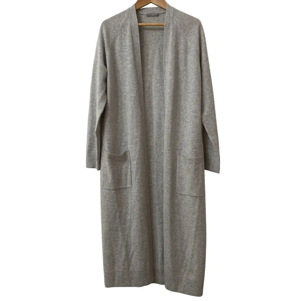 Theory luxe セオリーリュクス CASHMER GLACHEL カシミヤ100％ ロング ニットカーディガン 38 グレー