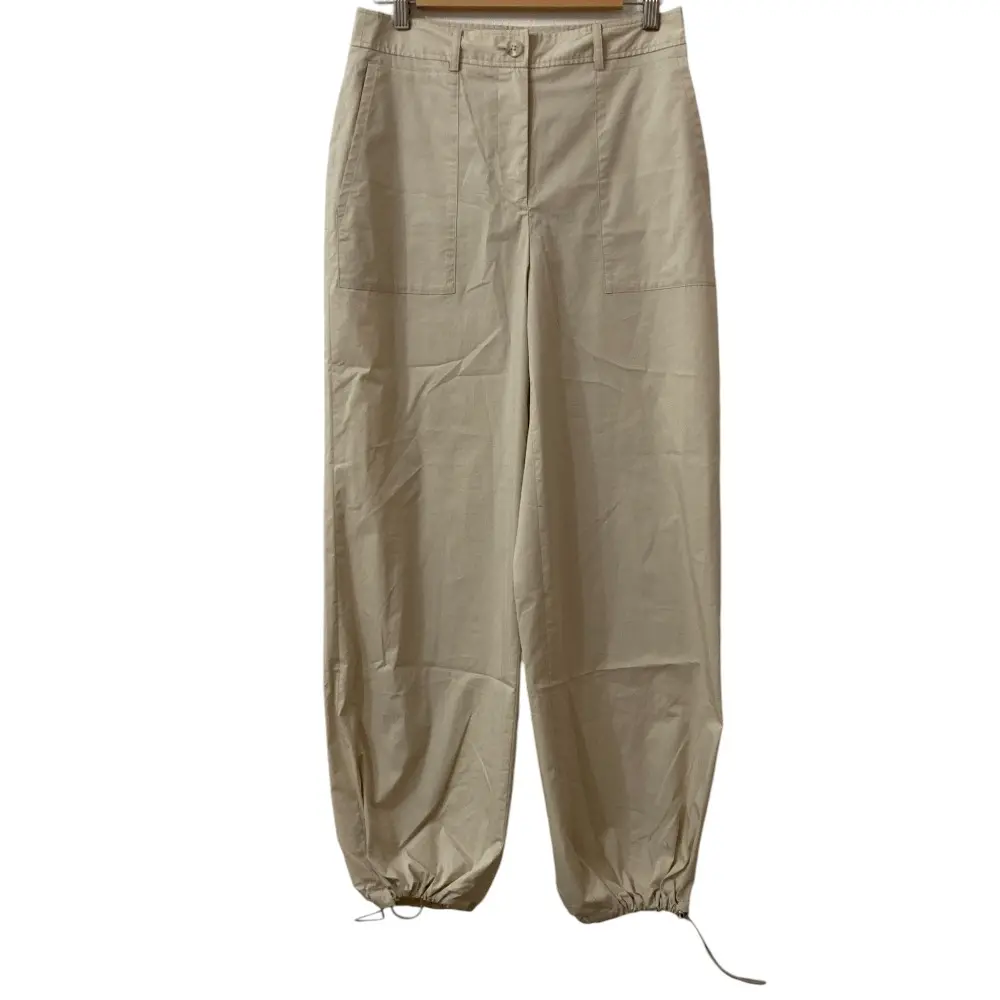 24AW Theory luxe セオリーリュクス Tech Poplin Laya ストレッチ パラシュートパンツ 40 ベージュ