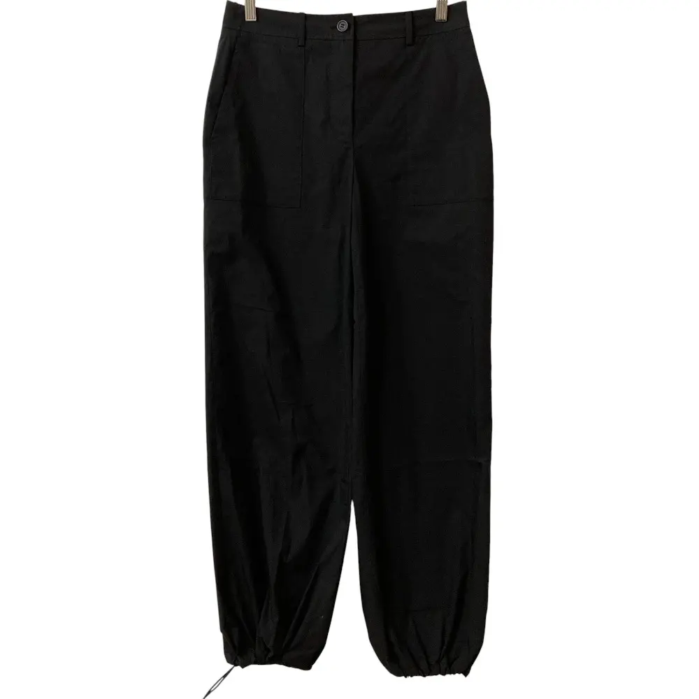 24AW Theory luxe セオリーリュクス Tech Poplin Laya ストレッチ パラシュートパンツ 40 ブラック