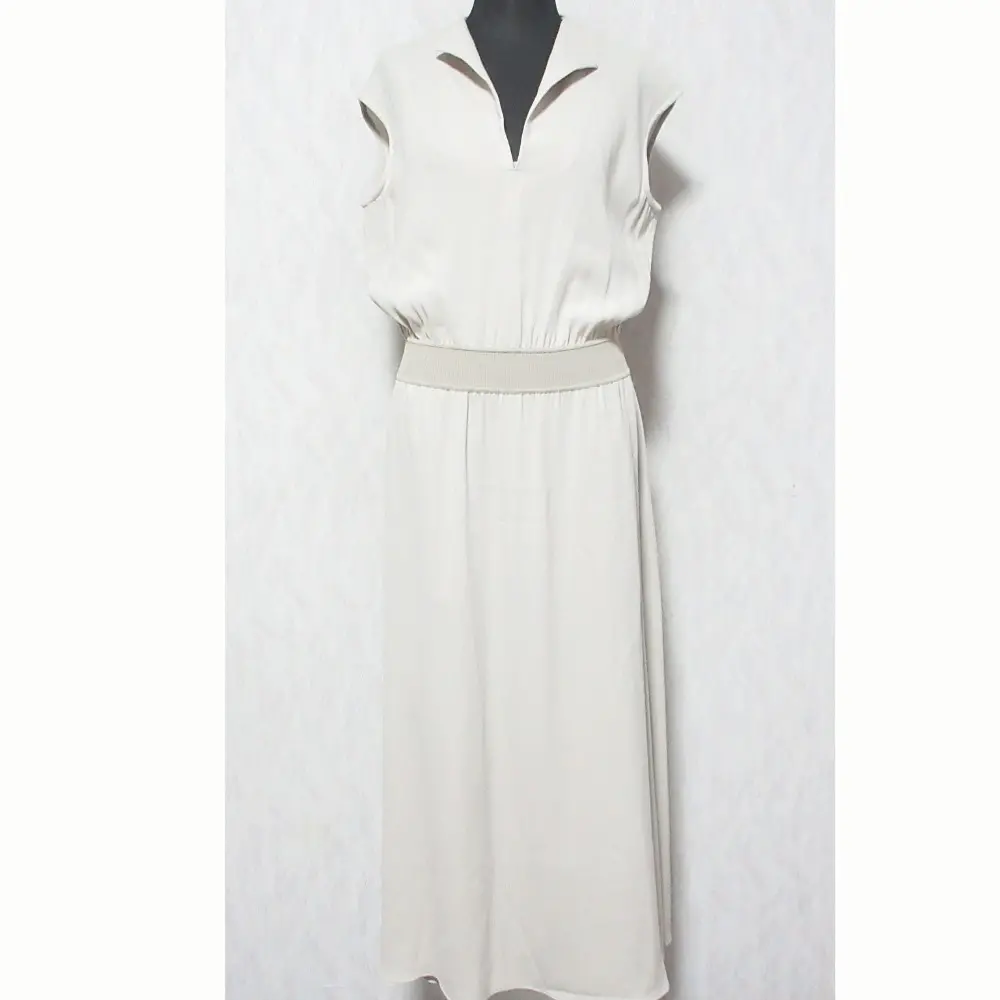 23SS theory luxe セオリーリュクス FLOW ELIZA RB ノースリーブ ロングワンピース 41-3105540 38 ベージュ