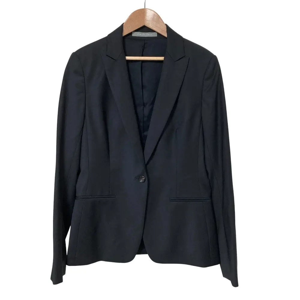 thory luxe セオリーリュクス EXECUTIVE BERGMAN ピークドラペル 1B テーラードジャケット 40サイズ ブラック