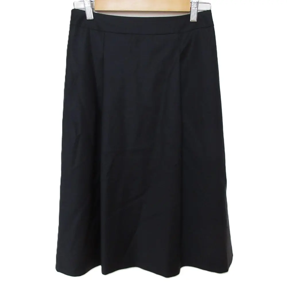 Theory luxe セオリーリュクス EXECUTIVE SHELLA 2 ひざ丈 フレアスカート サイズ38 ブラック