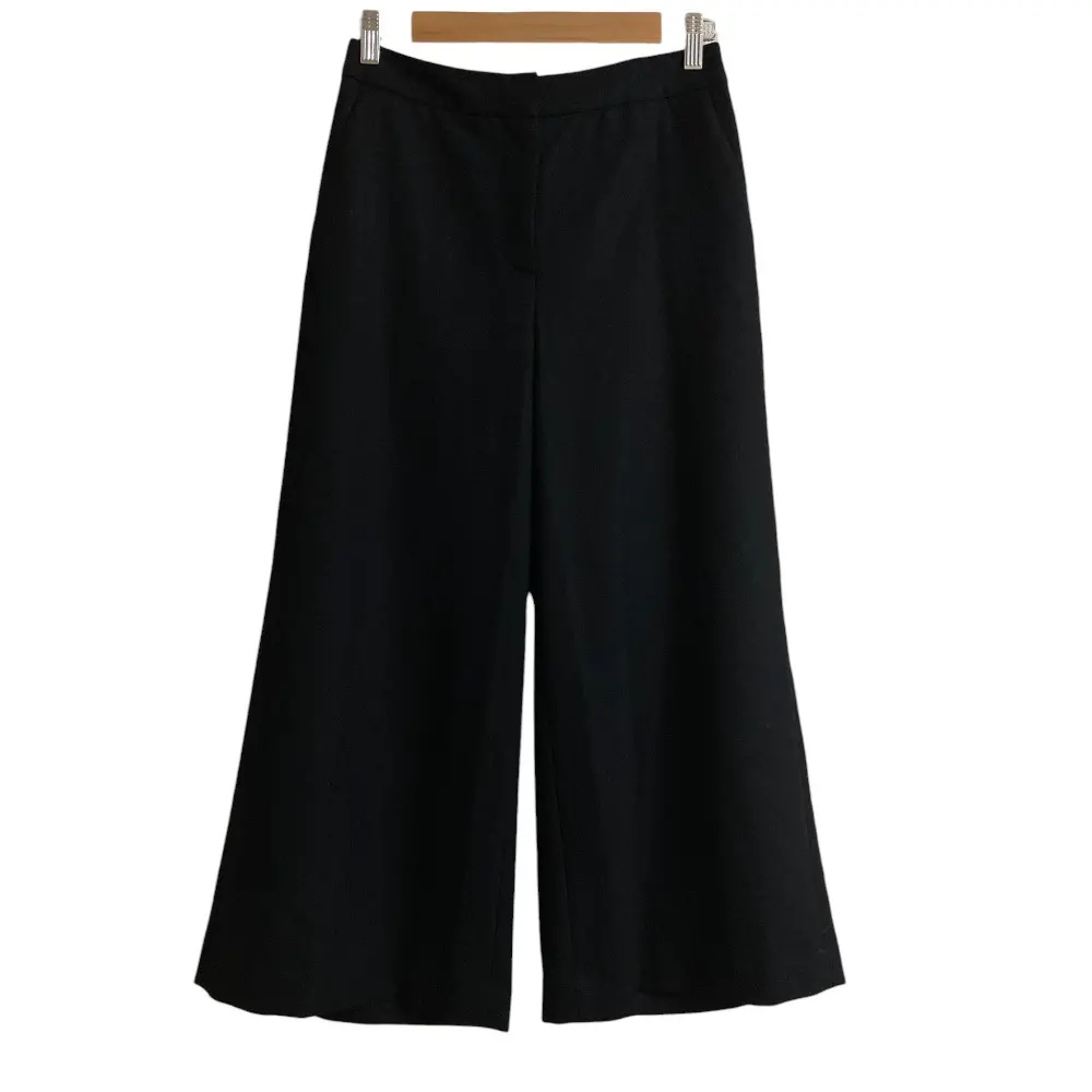 Theory luxe セオリーリュクス SAXONY SOFT MIMOSA ストレッチ フレア スラックスパンツ サイズ38 ブラック