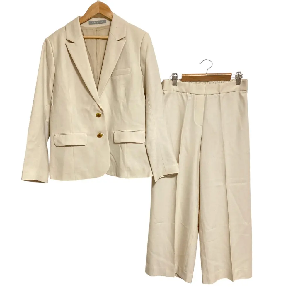 theory luxe セオリーリュクス テーラードジャケット スラックスパンツ セットアップスーツ 40 ベージュ