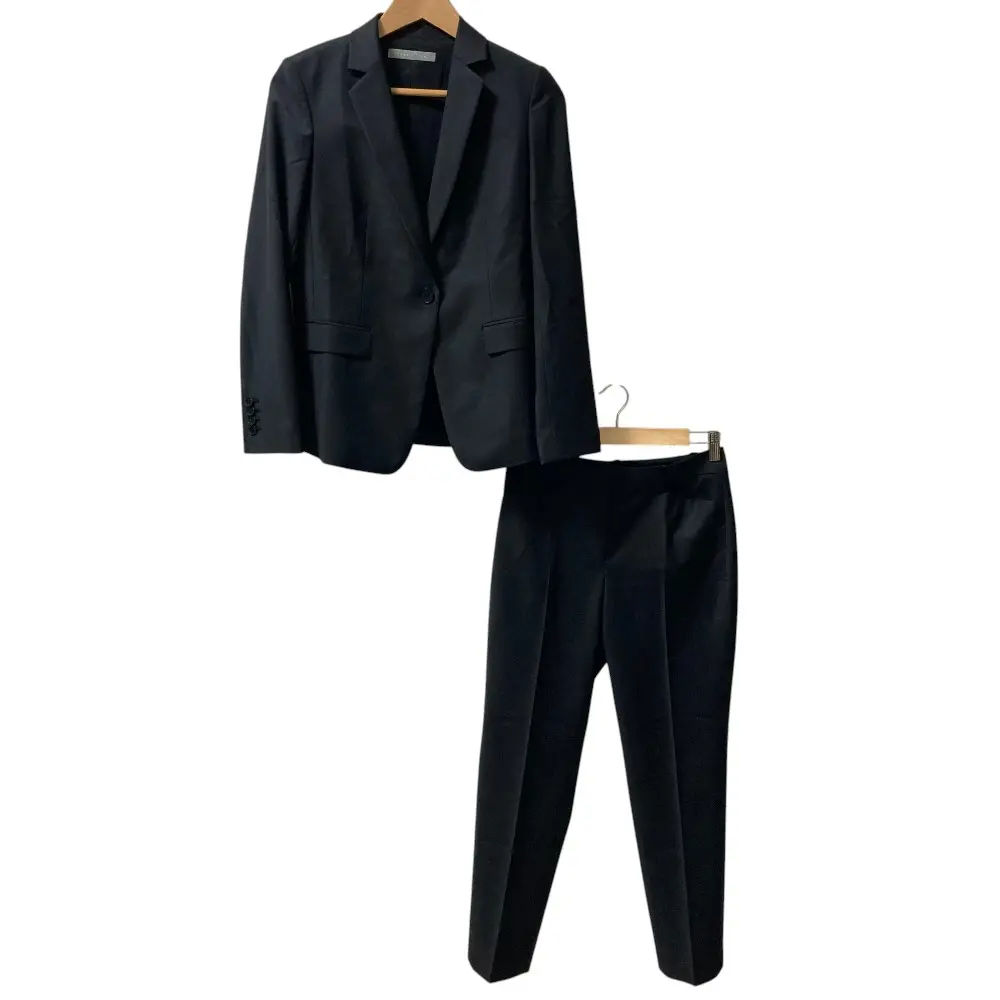 theory luxe セオリーリュクス EXECUTIVE ウール テーラードジャケット スラックスパンツ スーツ セットアップ 36 ブラック
