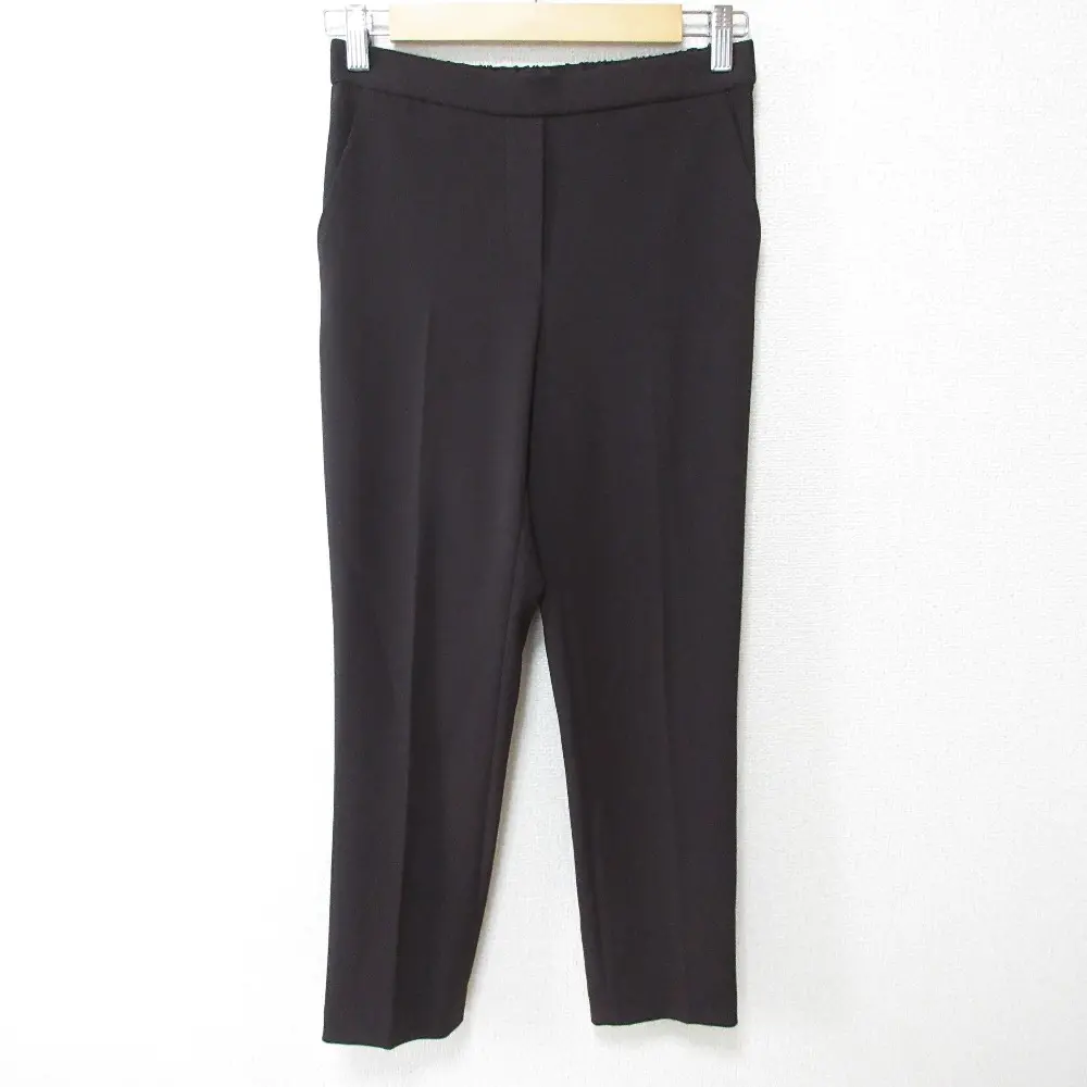 24AW Theory セオリー Admiral Crepe Treeca Pull On J テーパードパンツ スラックス 01-4306400 00 ヒッコリー ダークブラウン